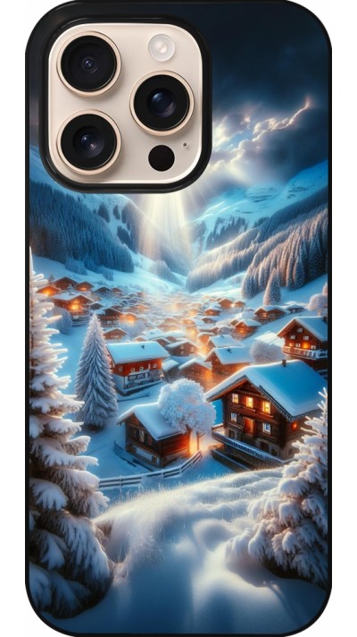 Coque iPhone 16 Pro - Mont Neige Lumière