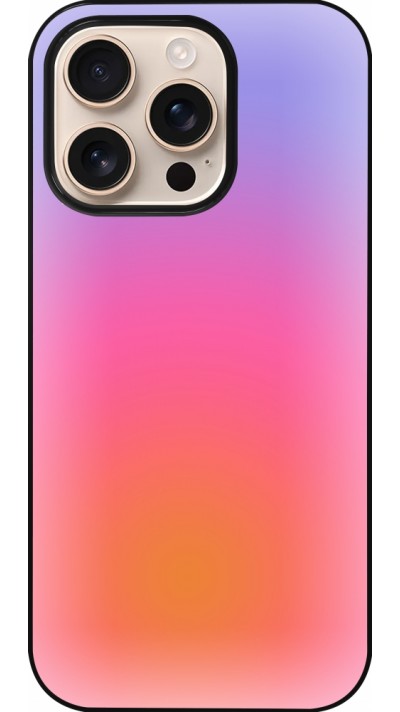 Coque iPhone 16 Pro - Orange Pink Blue Gradient