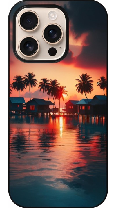 Coque iPhone 16 Pro - Paradis Maldives