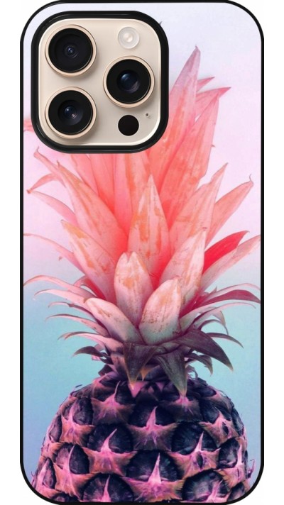 Coque iPhone 16 Pro - Purple Pink Pineapple