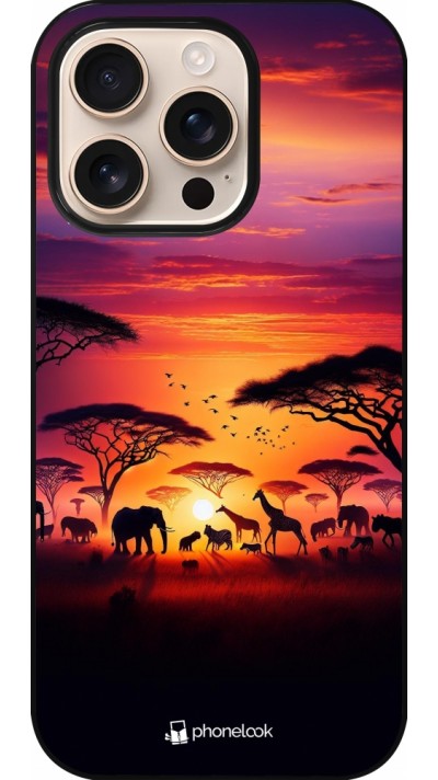 Coque iPhone 16 Pro - Safari sunset wildlife