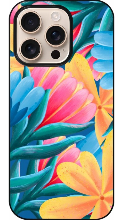 Coque iPhone 16 Pro - Spring 23 colorful flowers