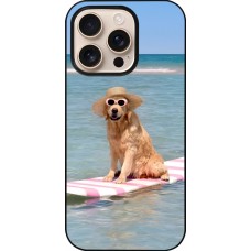 Coque iPhone 16 Pro - Summer Dog on Paddle