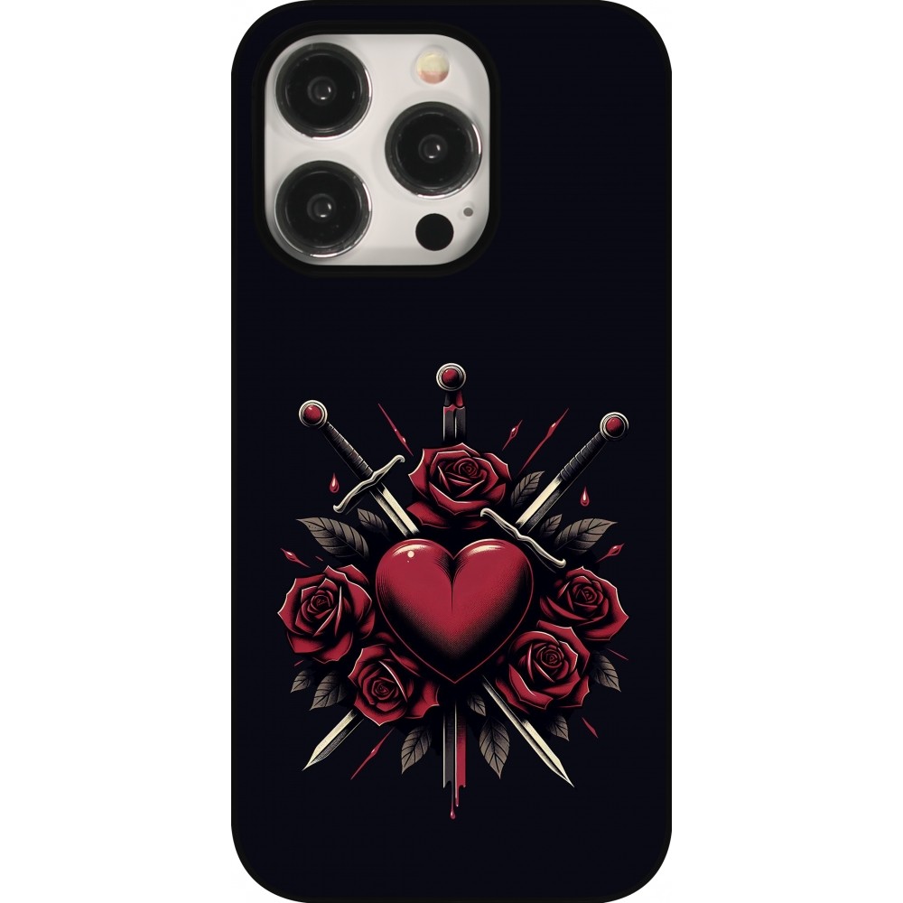 iPhone 16 Pro Case Hülle - Valentine 2024 gothic love