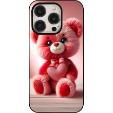 Coque iPhone 16 Pro - Valentine 2024 Ourson rose