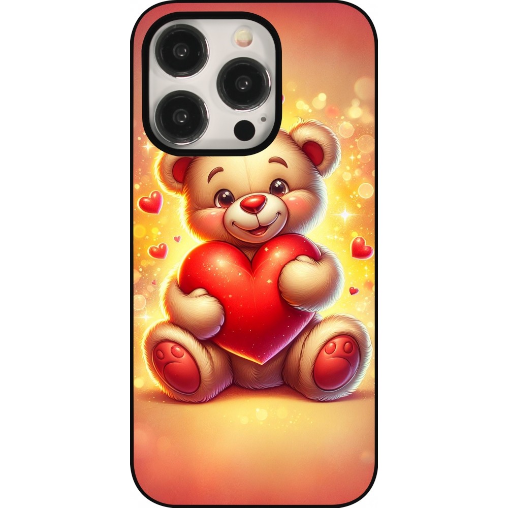 Coque iPhone 16 Pro - Valentine 2024 Teddy love