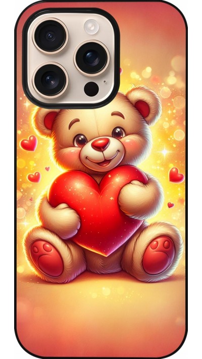 Coque iPhone 16 Pro - Valentine 2024 Teddy love