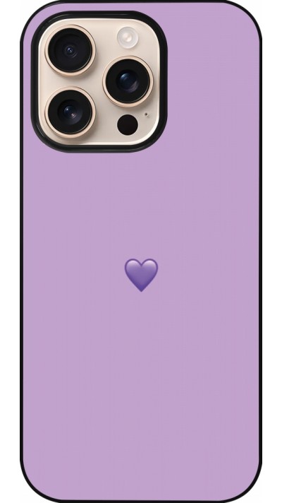 Coque iPhone 16 Pro - Valentine 2023 purpule single heart