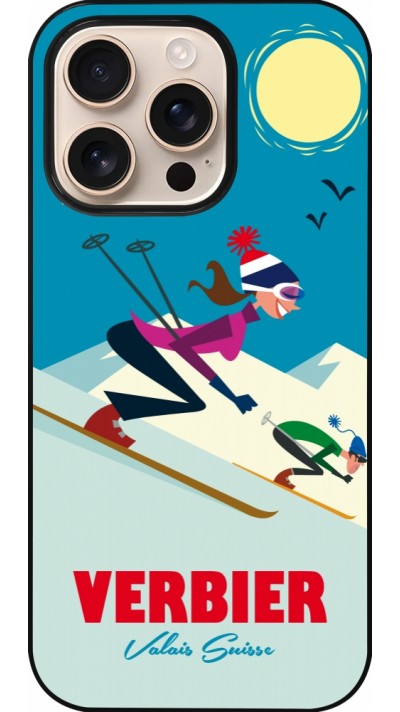 Coque iPhone 16 Pro - Verbier Ski Downhill