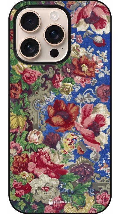 Coque iPhone 16 Pro - Vintage Art Flowers