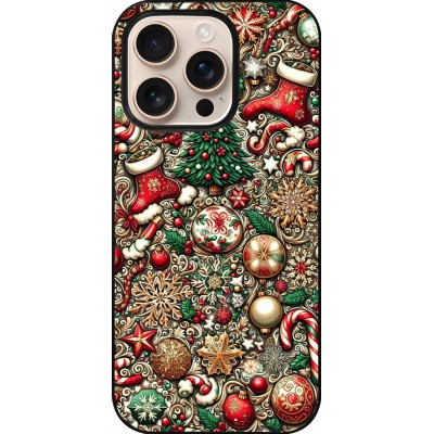 iPhone 16 Pro Case Hülle - Weihnachten 2023 Mikromuster