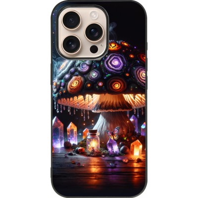 Coque iPhone 16 Pro - Silicone rigide noir Halloween Potion Magic