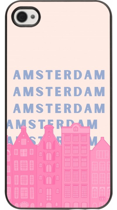 Coque iPhone 4/4s - Amsterdam Pink Print