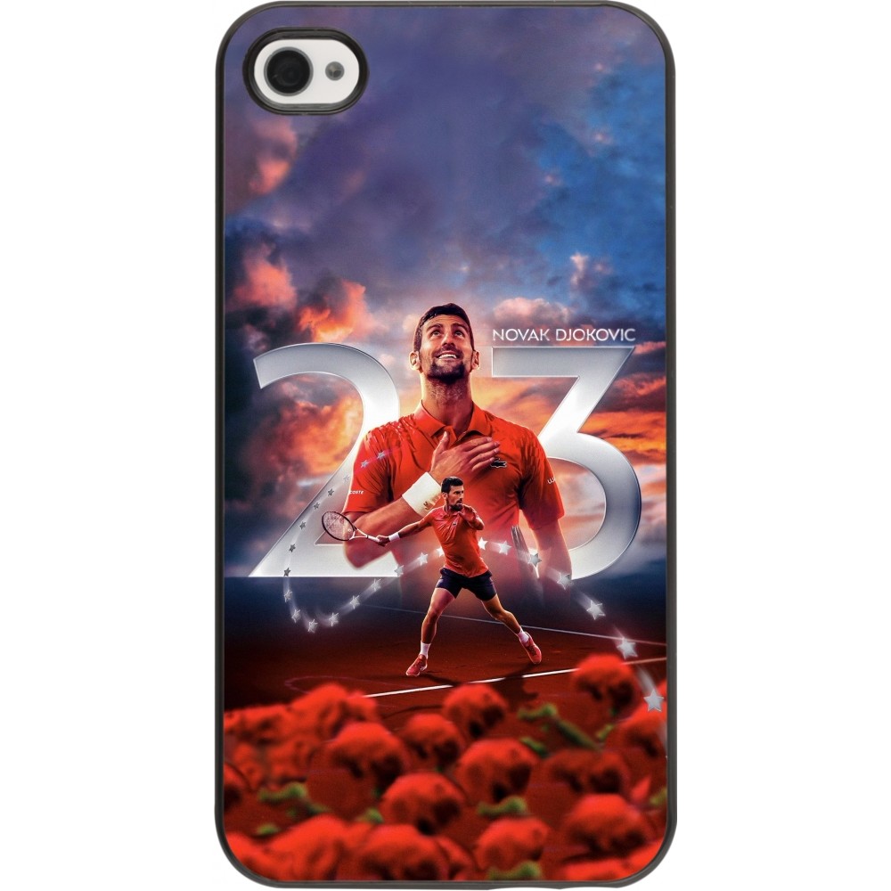 iPhone 4/4s Case Hülle - Djokovic 23 Grand Slam