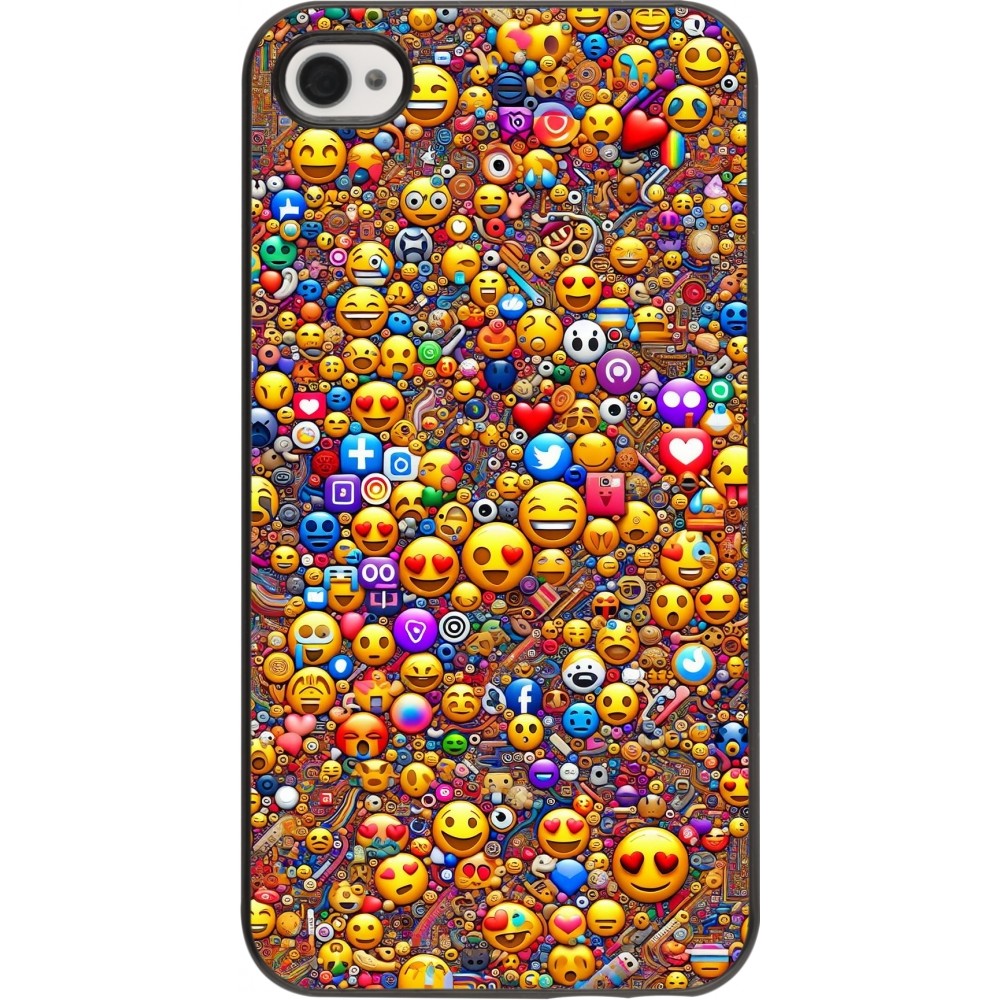 Coque iPhone 4/4s - Emoji mixed