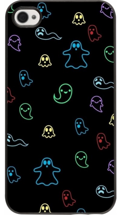 Coque iPhone 4/4s - Halloween 2024 colorful ghosts