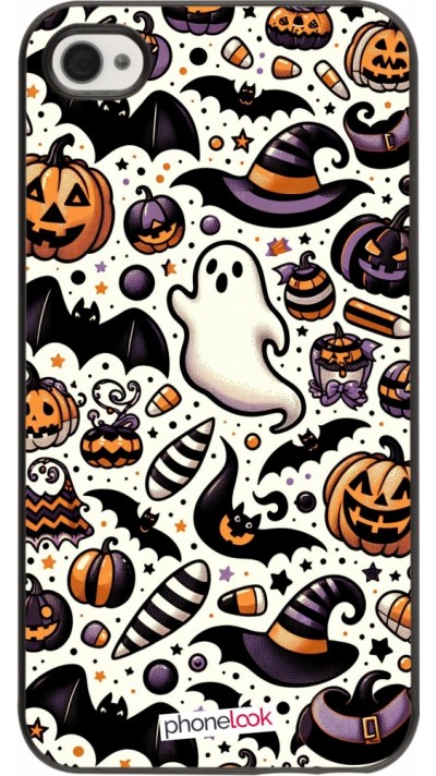 Coque iPhone 4/4s - Halloween 2024 Cute Pattern