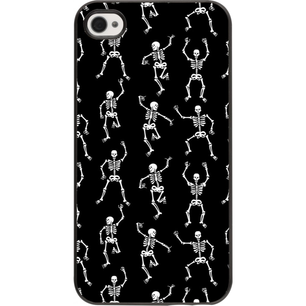 Coque iPhone 4/4s - Halloween 2024 dancing skeleton