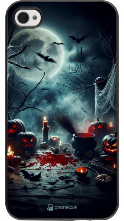 Coque iPhone 4/4s - Halloween 2024 Dark Moon