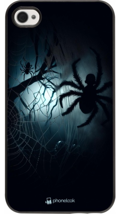 Coque iPhone 4/4s - Halloween 2024 Dark Spider