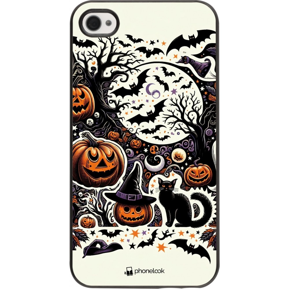 Coque iPhone 4/4s - Halloween 2024 Haunt