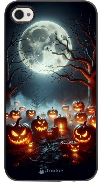 Coque iPhone 4/4s - Halloween 2024 Many Pumpkins