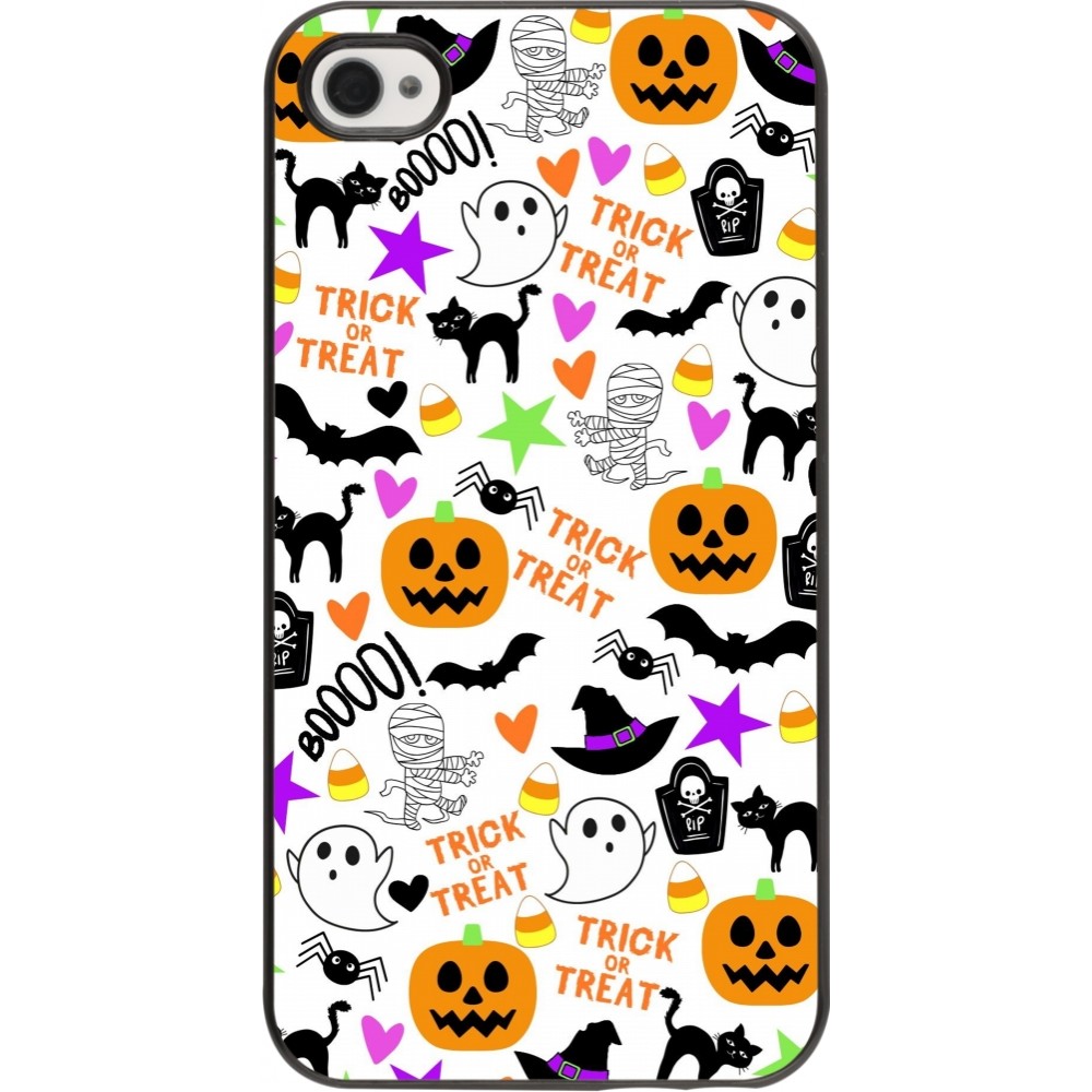 Coque iPhone 4/4s - Halloween 2024 trick or treat