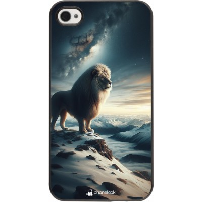 Coque iPhone 4/4s - Le lion blanc