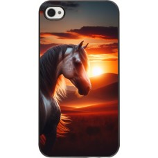 iPhone 4/4s Case Hülle - Majestätischer Sonnenuntergang Pferd