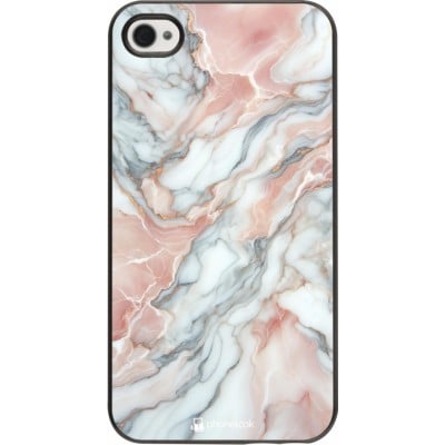 Coque iPhone 4/4s - Marbre Rose Lumineux