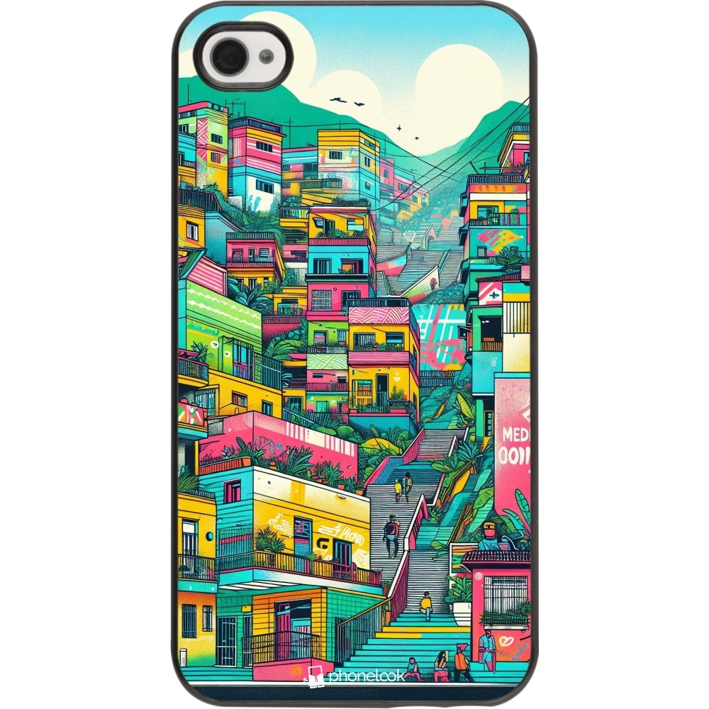 Coque iPhone 4/4s - Medellin Comuna 13 Art