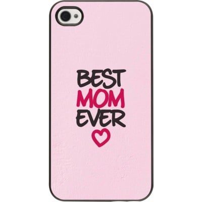 Coque iPhone 4/4s - Mom 2023 best Mom ever pink