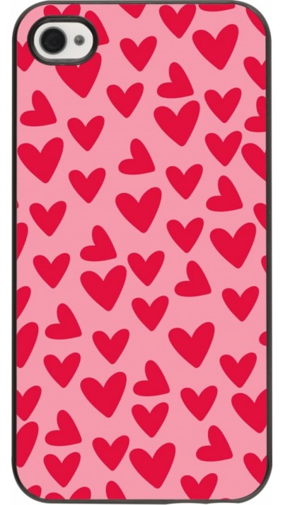 Coque iPhone 4/4s - Mom 2024 petits coeurs