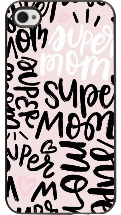 Coque iPhone 4/4s - Mom 2024 Super mom