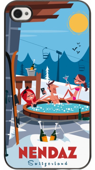 Coque iPhone 4/4s - Nendaz Mountain Jacuzzi