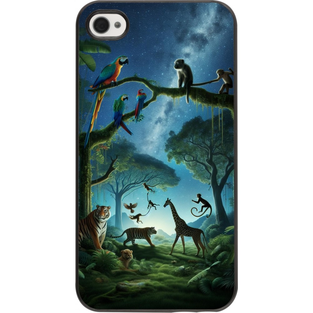 Coque iPhone 4/4s - Paradis des animaux exotiques