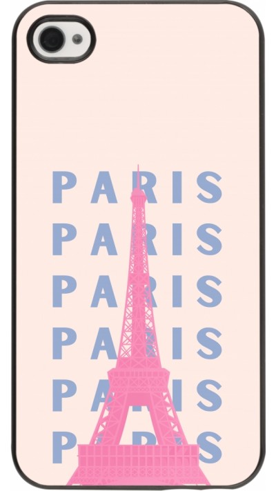 Coque iPhone 4/4s - Paris Pink Print