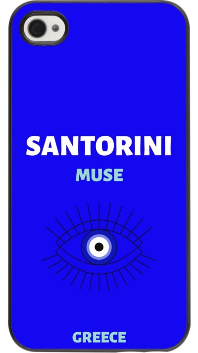 Coque iPhone 4/4s - Pop Summer Destination Santorini