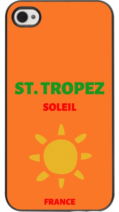 Coque iPhone 4/4s - Pop Summer Destination St-Tropez