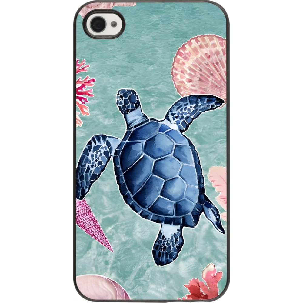 Coque iPhone 4/4s - Preppy Turtle