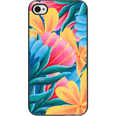 Coque iPhone 4/4s - Spring 23 colorful flowers