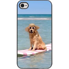 iPhone 4/4s Case Hülle - Summer Dog on Paddle