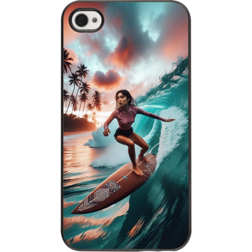 Coque iPhone 4/4s - Surfeuse Balinaise