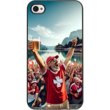 Coque iPhone 4/4s - Victoire suisse fan zone Euro 2024