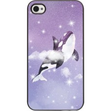 Coque iPhone 4/4s - Whale in sparking stars