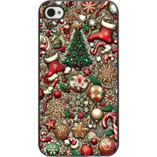 iPhone 4/4s Case Hülle - Weihnachten 2023 Mikromuster