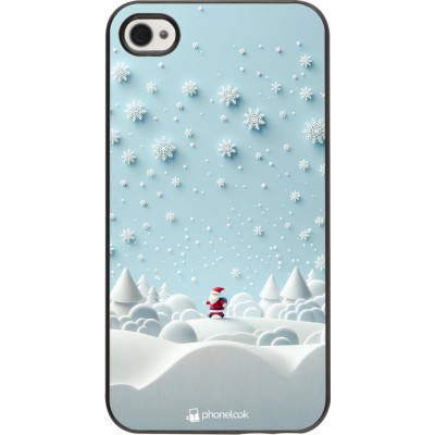 Coque iPhone 4/4s - Noël 2023 Petit Père Flocon