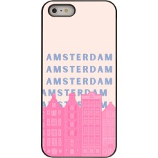 iPhone 5/5s / SE (2016) Case Hülle - Amsterdam Pink Print