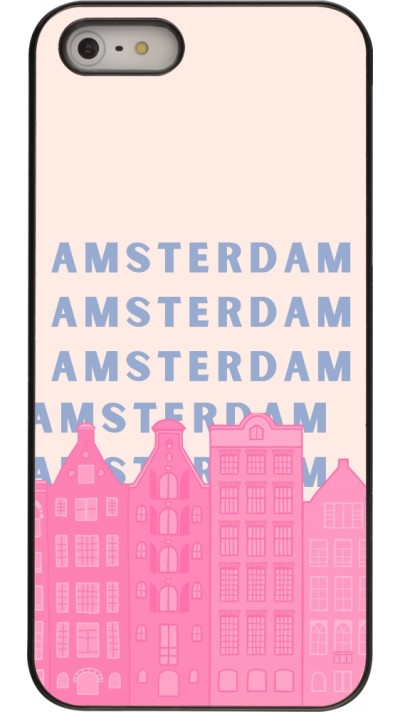 Coque iPhone 5/5s / SE (2016) - Amsterdam Pink Print