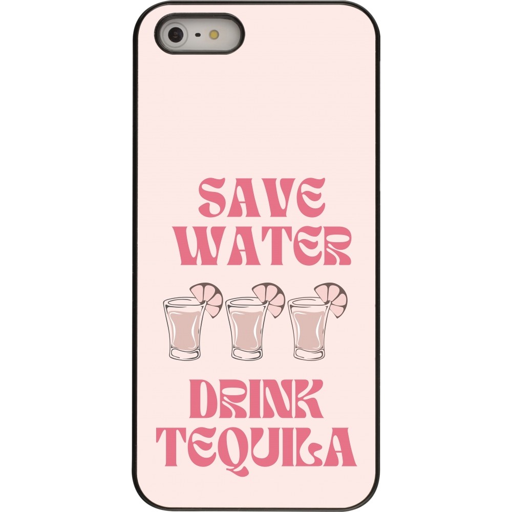 Coque iPhone 5/5s / SE (2016) - Cocktail Save Water Drink Tequila